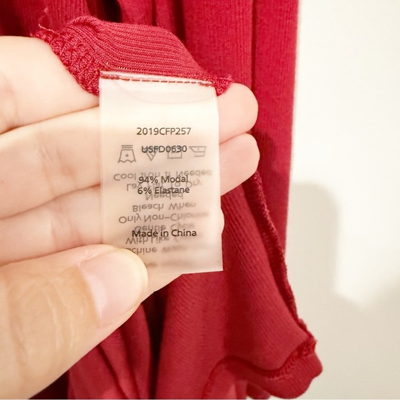 UNIVERSAL STANDARD Foundation Long Sleeve Turtleneck Dress Red Dahlia Size Large - Picture 8 of 10